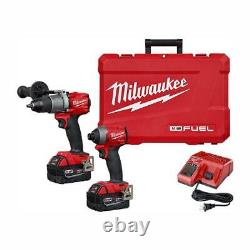 Milwaukee 2997-22 M18 Fuel Hammer Drill/impact 2-tool Combo Kit, Nouveau