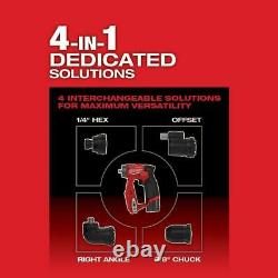 Milwaukee Drill Driver Kit 12v Sans Fil 4-en-1 3/8 En Multi-outils Jig Saw Batterie