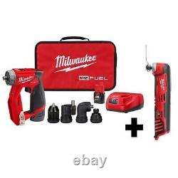 Milwaukee Drill Driver Kit 3/8 En 12 V Sans Fil 4-en-1 Installation Multi-outil