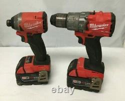 Milwaukee Fuel 2997-22 M18 18-vlt 2-tool Hammer Drill/impact Driver Kit Vg Ra104