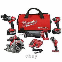 Milwaukee Fuel M18 2997-25 18-volt 5-tool Drill/driver/saws/light Combo Kit