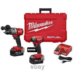 Milwaukee Fuel M18 2999-22 18 Volt 2-outil Perceuse / Impact Pilote Kit Combo