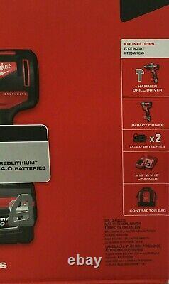 Milwaukee M18 2 Outils Combo Kit 2893-22, Hammer Drill/3-speed Impact Driver