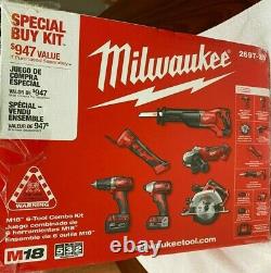 Milwaukee M18 6-tool Combo Kit (2697-26) Avec Batteries, Chargeur