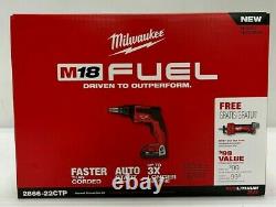 Milwaukee M18 Kit De Pistolet À Vis À Paroi Sèche Et Outil De Découpe Lithium Rouge 2.0 Batterypack