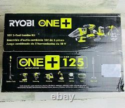 Outil Ryobi 18v 5 Combo Kit Comprend 2 Batteries Et Sac Pck300ksb (tout Neuf)
