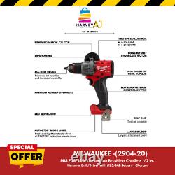 Outil électrique Milwaukee 2904-20 M18 Fuel 1/2 Combiné perceuse à percussion et visseuse