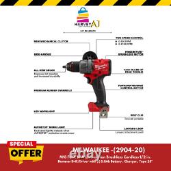 Outil électrique Milwaukee 2904-20 M18 Fuel 1/2 Perceuse à percussion et pilote Combo