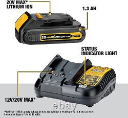 Perceuse sans fil 20V MAX, Driver d'impact, Kit Combo d'outils électriques 2 outils, Moteur sans balais