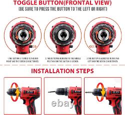 Perceuse/visseuse sans fil Jar-Owl 21V Max, kit avec moteur sans balai, ensemble d'outils avec perceuse et 11 accessoires