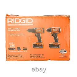 RIDGID R9272 Combo 2 outils avec perceuse/visseuse de 1/2 pouce et visseuse à chocs de 1/4 pouce