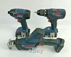 Read Bosch 18v Sans Fil Li-ion 3-tool Combo Kit Sawithimpact / Drill No Chargeur
