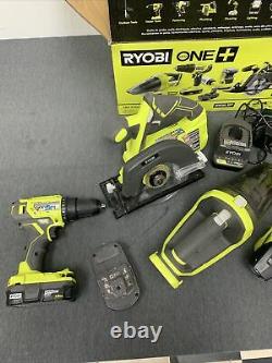 Ryobi Combo Tool 5-tool 18-volt 2-batteries Chargeur Sans Fil Led Light Pck300ksb