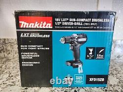 Traduisez ce titre en français : Outil Makita 18V LXT Sub-Compact Brushless Cordless 1/2 Driver Drill XFD15ZB (outil uniquement).